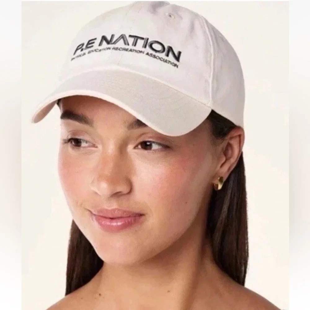 New P.E Nation Worldwide Logo Homage Cap Blush NWT One Size Fits All Unisex